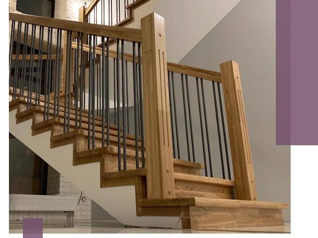 Реставрация деревянных и металлических лестниц в Воркуте