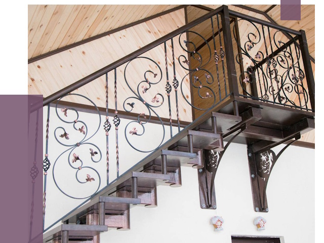 Кованые лестницы в Воркуте от 80192 руб. под ключ