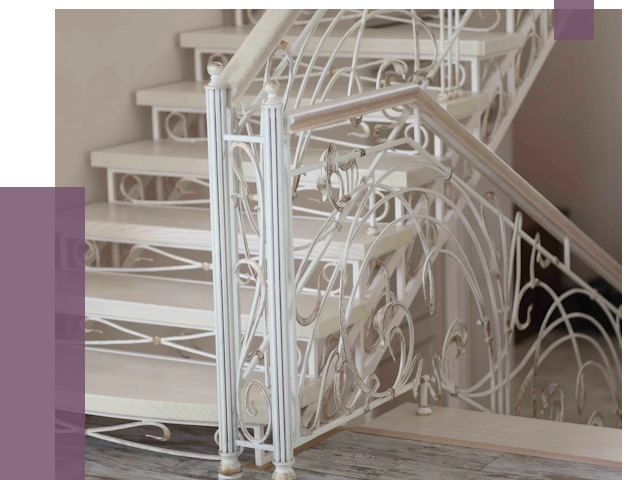 Изготовление кованых лестниц на заказ в Воркуте от 87389 руб. | ПРОЛЁТ-Врк