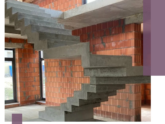 Изготовление бетонных лестниц под ключ в Воркуте