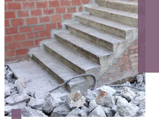 Демонтаж бетонных лестниц в Воркуте: быстро и безопасно