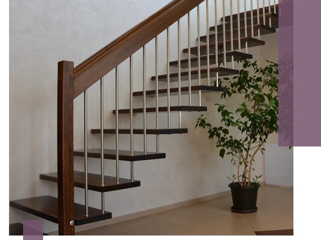 Лестницы на больцах под ключ в Воркуте – изготовление и монтаж