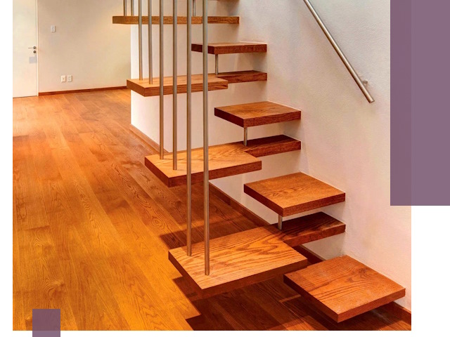 Лестницы «гусиный шаг» на заказ в Воркуте для узких пространств