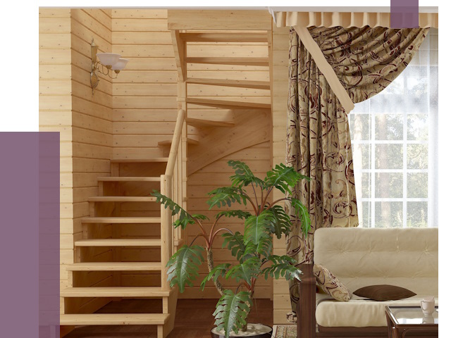 Лестницы для дачи в Воркуте от 76336 руб.  | ПРОЛЁТ-Врк