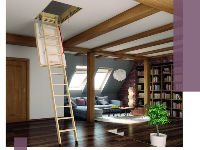 Чердачные лестницы под ключ в Воркуте: изготовление и монтаж