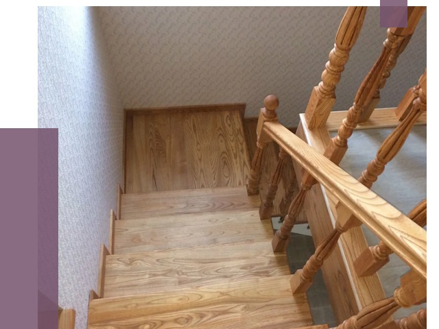 Сосновые лестницы в Воркуте под ключ от 8122 руб.  | ПРОЛЁТ-Врк