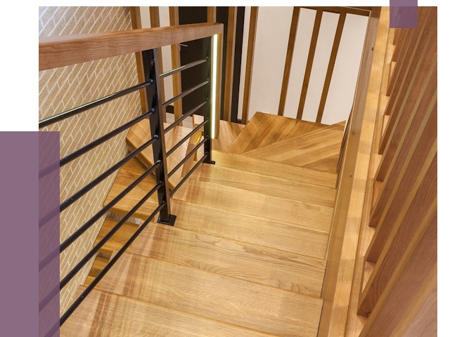 Лестницы из ясеня в Воркуте под ключ от 10075 руб. 