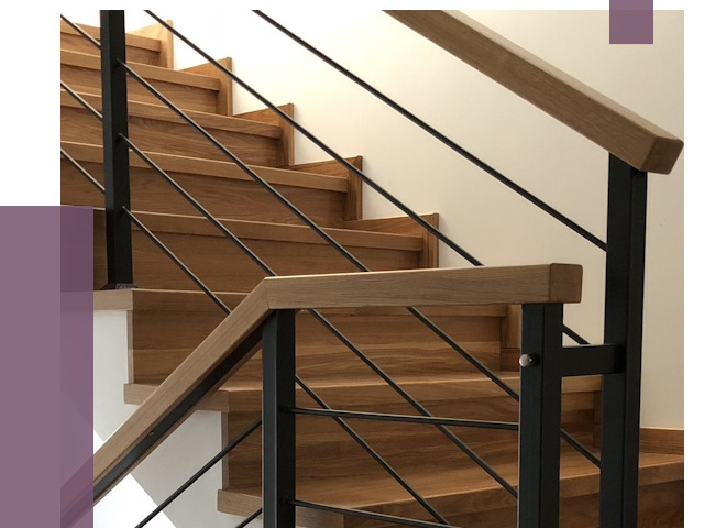 Обшивка металлической лестницы деревом в Воркуте от 4369 руб. 