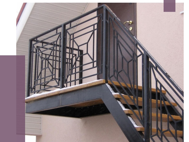 Металлические перила в Воркуте от 4318 руб.  | ПРОЛЁТ-Врк