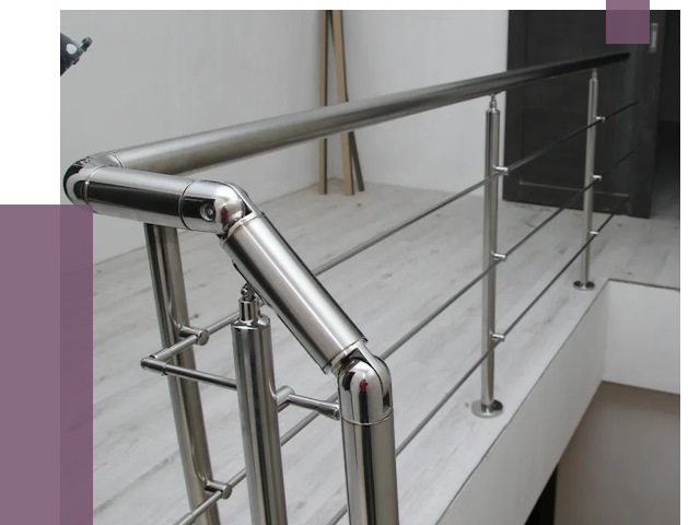 Перила из нержавеющей стали в Воркуте от 9047 руб. под ключ | ПРОЛЁТ-Врк