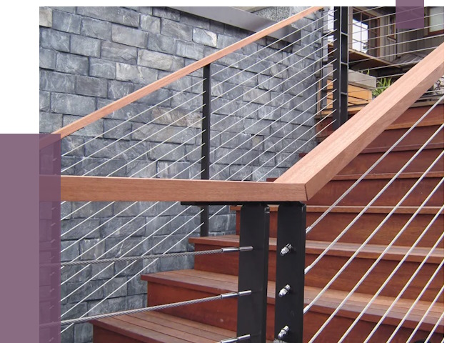 Тросовые перила под ключ в Воркуте от 7814 руб. 