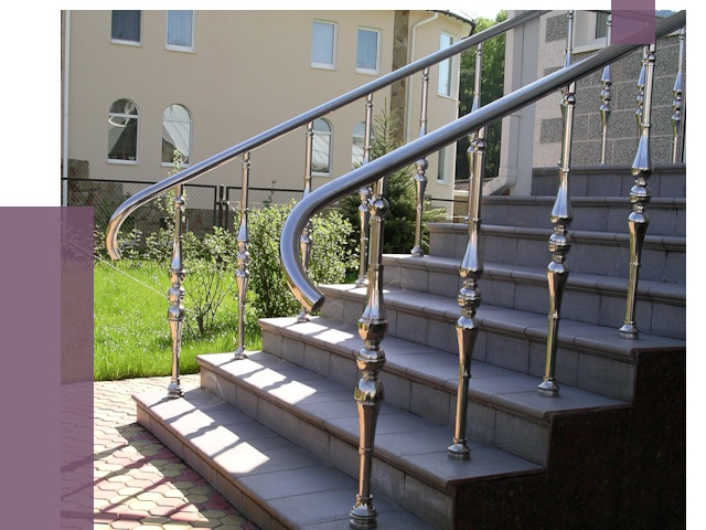 Перила для крыльца в Воркуте от 10795 руб. — монтаж ПРОЛЁТ-Врк