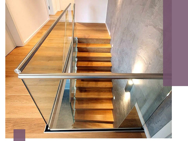 Перила для лестницы в доме — изготовление и монтаж в Воркуте