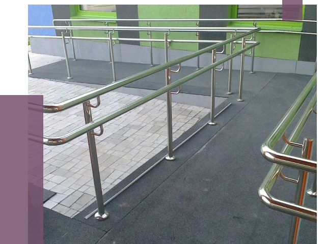 Ограждения пандусов в Воркуте от 4369 руб. монтаж | ПРОЛЁТ-Врк