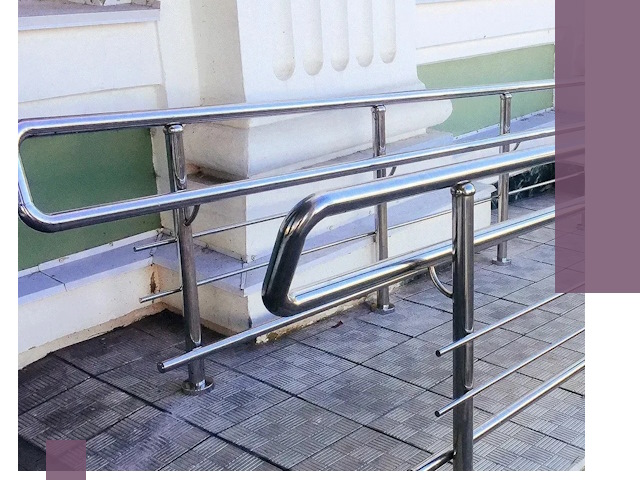 Ограждения пандусов из металла и нержавейки в Воркуте