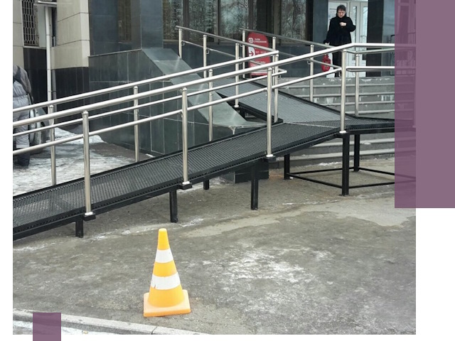 Стационарные пандусы под ключ в Воркуте — изготовление и монтаж