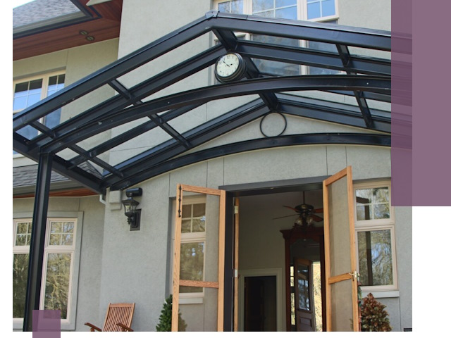 Изготовление и монтаж навесов и козырьков в Воркуте