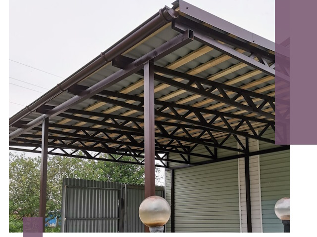 Навесы под ключ в Воркуте: изготовление, монтаж и гарантия