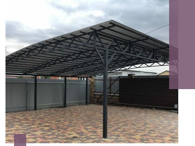 Недорогие навесы под ключ в Воркуте — изготовление и монтаж