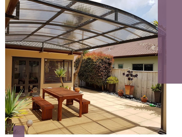 Навесы во двор под ключ в Воркуте — изготовление и монтаж