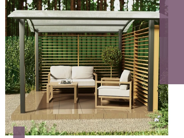 Навесы для дачи в Воркуте: изготовление, монтаж и демонтаж