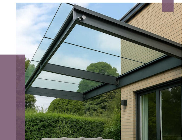 Стеклянные навесы и козырьки в Воркуте от 12337 руб.