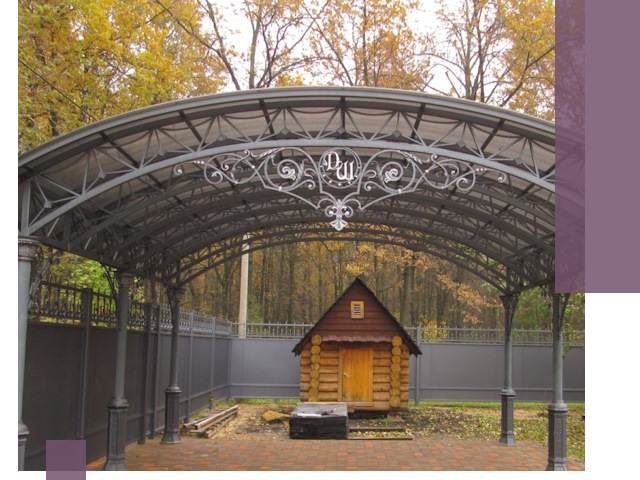 Кованые навесы премиум-класса под заказ в Воркуте