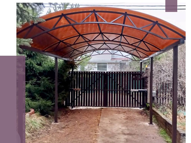 Арочные навесы в Воркуте от 12800 руб. — изготовление и монтаж | ПРОЛЁТ-Врк