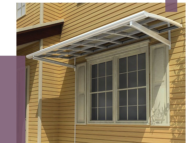 Козырьки над окнами в Воркуте от 7659 руб. — монтаж, покупки | ПРОЛЁТ-Врк