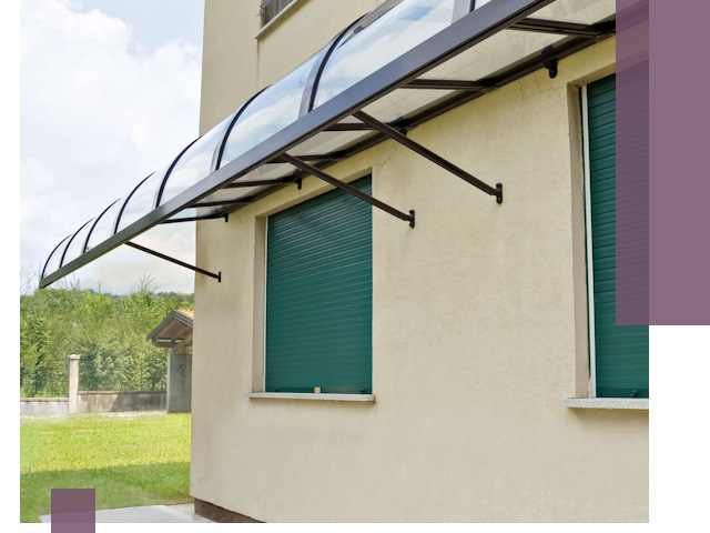 Козырьки над окнами в Воркуте — изготовление и монтаж по выгоде