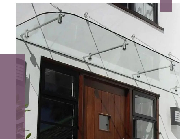 Стеклянные козырьки в Воркуте от 19020 руб. | ПРОЛЁТ-Врк