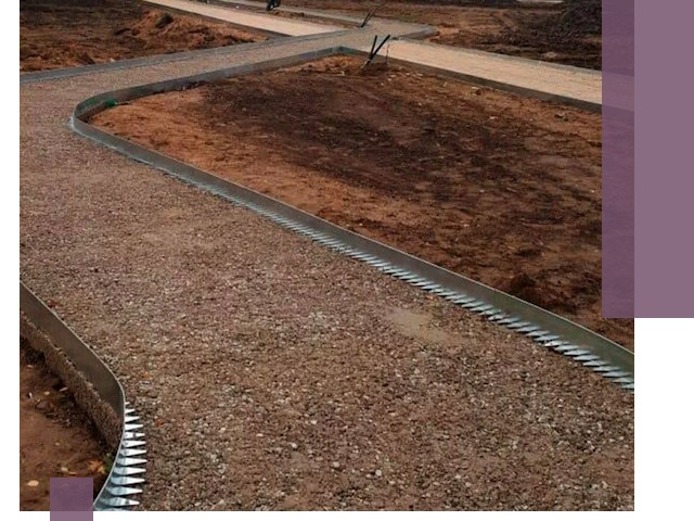 Металлические бордюры под ключ в Воркуте — изготовление и монтаж