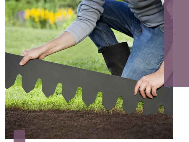 Металлические бордюры для газона в Воркуте — изготовление и монтаж