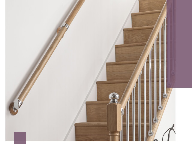 Пристенные поручни из стали и нержавейки под монтаж в Воркуте